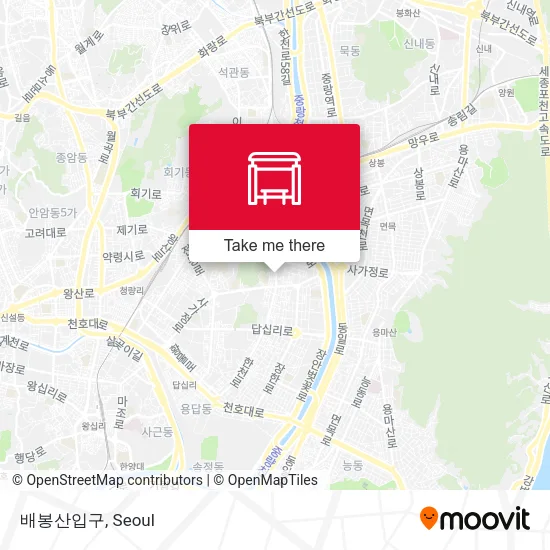 배봉산입구 map