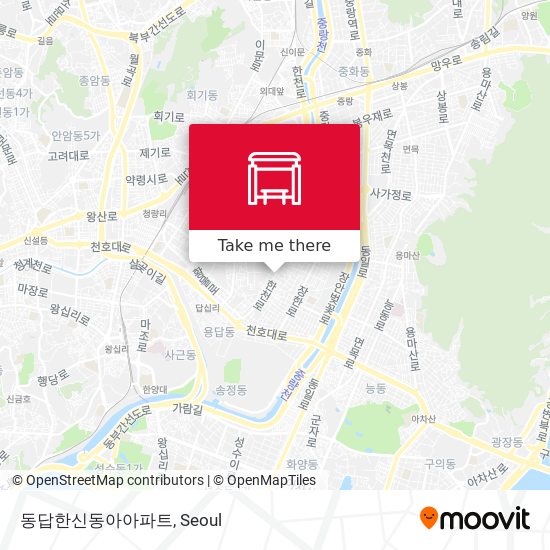 동답한신동아아파트 map