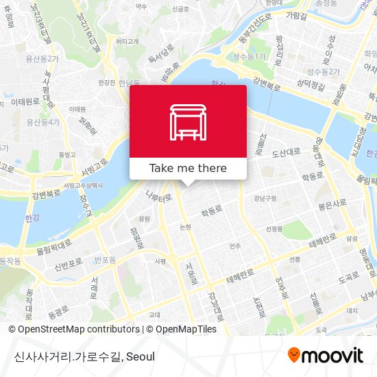 신사사거리.가로수길 map