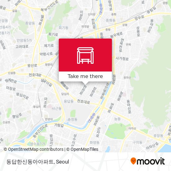 동답한신동아아파트 map