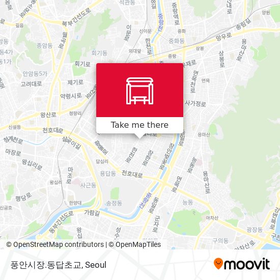 풍안시장.동답초교 map