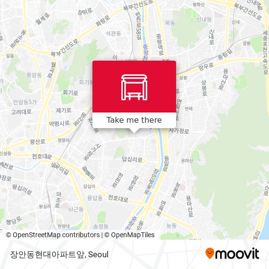 장안동현대아파트앞 map