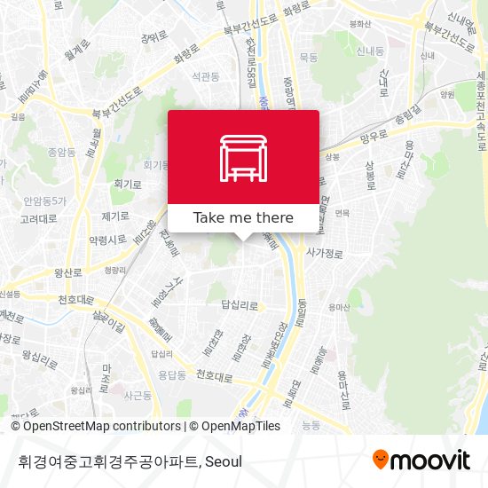 휘경여중고휘경주공아파트 map