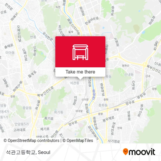 석관고등학교 map