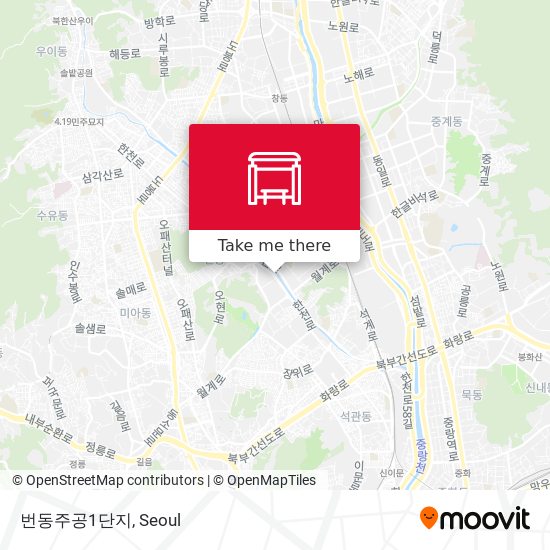 번동주공1단지 map