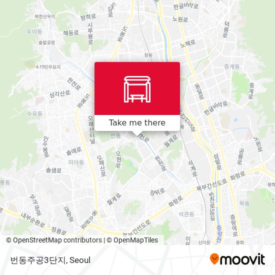 번동주공3단지 map