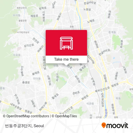 번동주공3단지 map