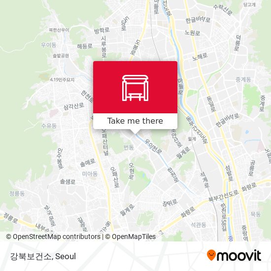 강북보건소 map