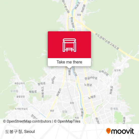 도봉구청 map