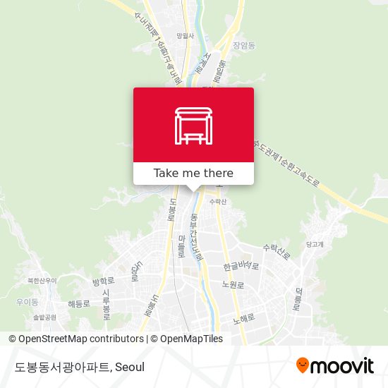 도봉동서광아파트 map