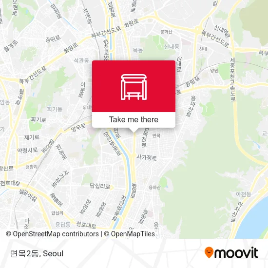 면목2동 map