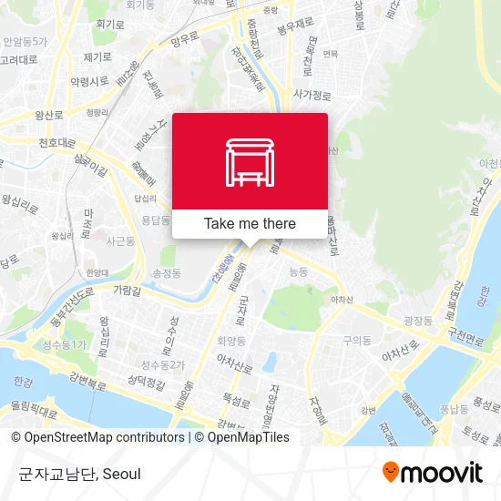 군자교남단 map