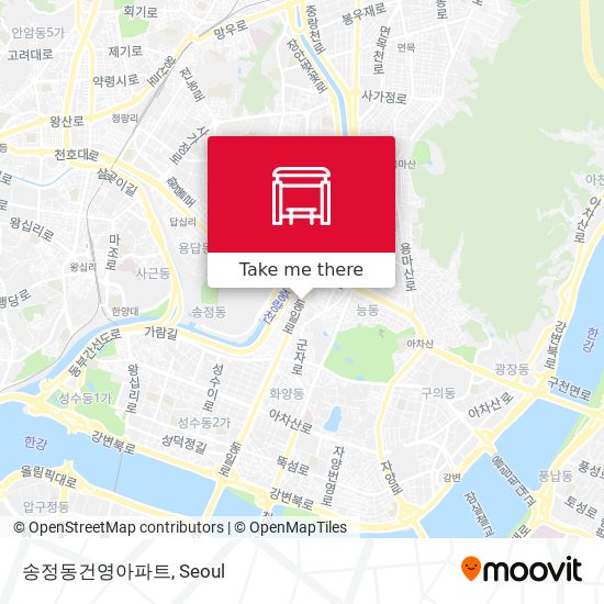 송정동건영아파트 map