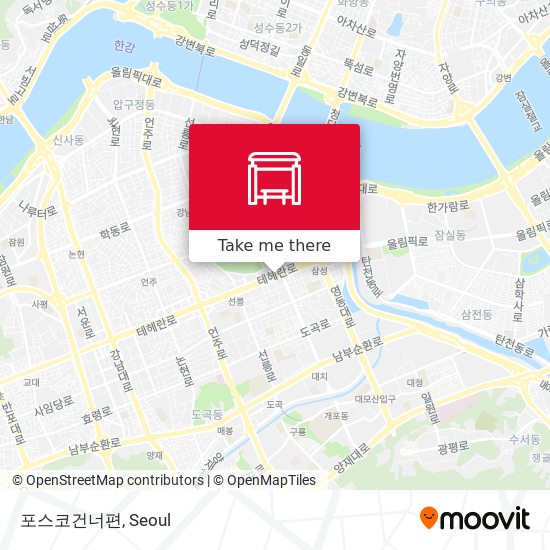 포스코건너편 map