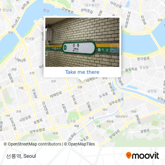 선릉역 map