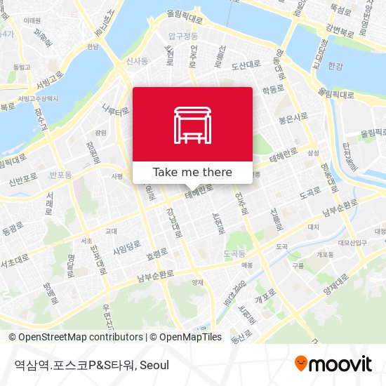 역삼역.포스코P&S타워 map