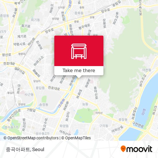 중곡아파트 map