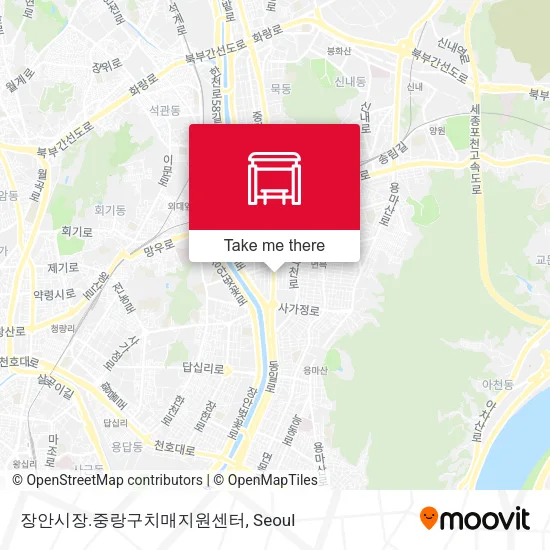 장안시장.중랑구치매지원센터 map