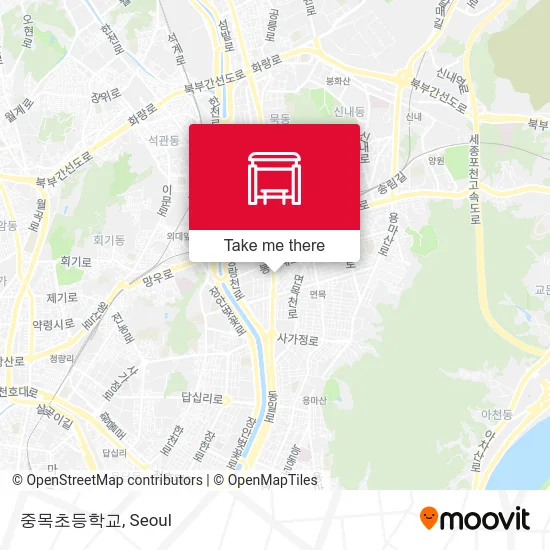 중목초등학교 map