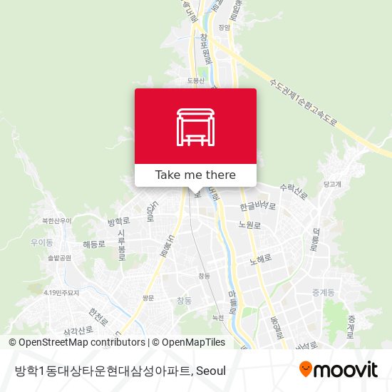 방학1동대상타운현대삼성아파트 map