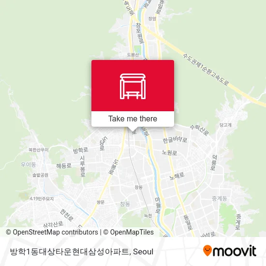 방학1동대상타운현대삼성아파트 map