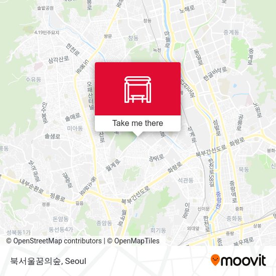북서울꿈의숲 map