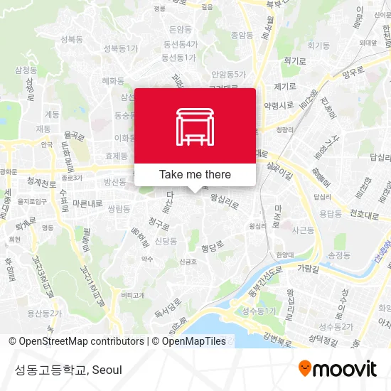 성동고등학교 map