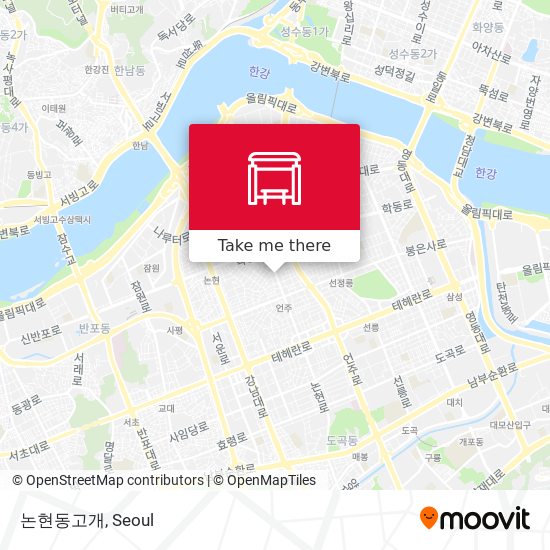 논현동고개 map