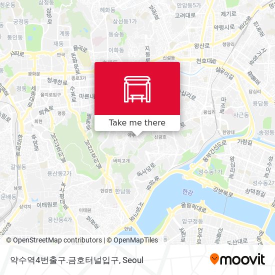 약수역4번출구.금호터널입구 map