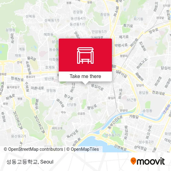 성동고등학교 map