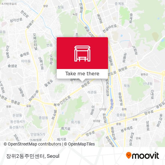 장위2동주민센터 map