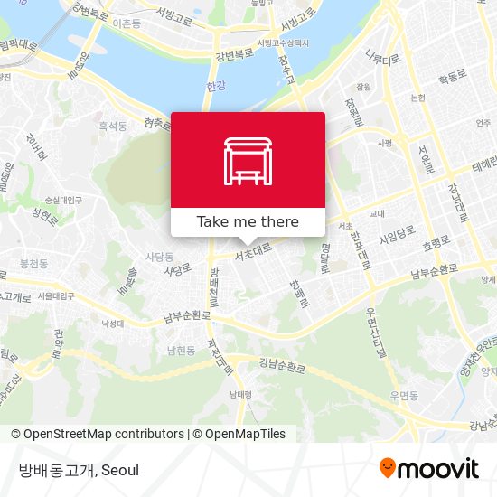 방배동고개 map