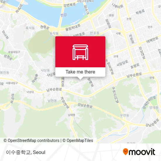 이수중학교 map