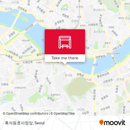 흑석동효사정앞 map