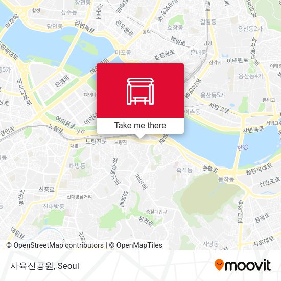 사육신공원 map