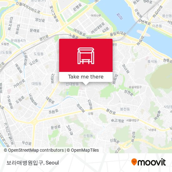 보라매병원입구 map