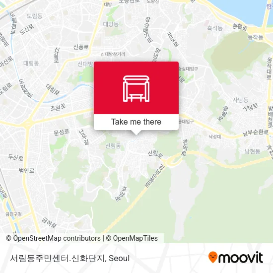 서림동주민센터.신화단지 map