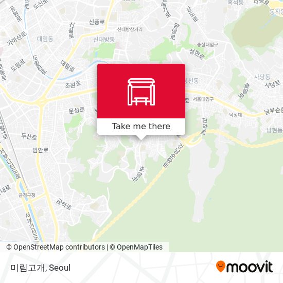 미림고개 map