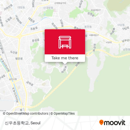 신우초등학교 map