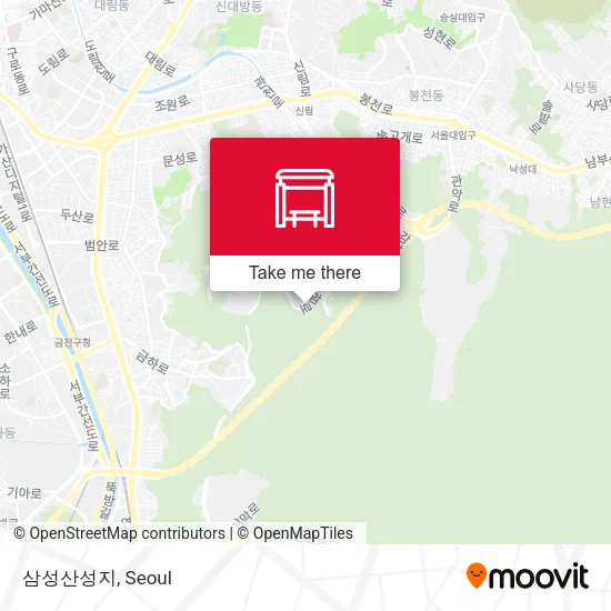 삼성산성지 map