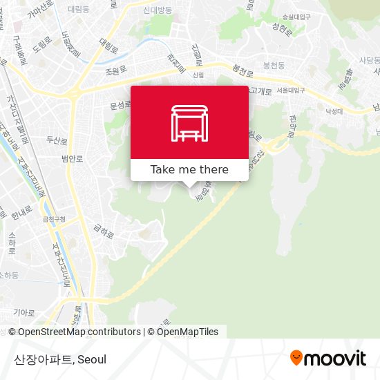산장아파트 map