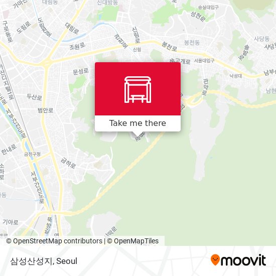 삼성산성지 map