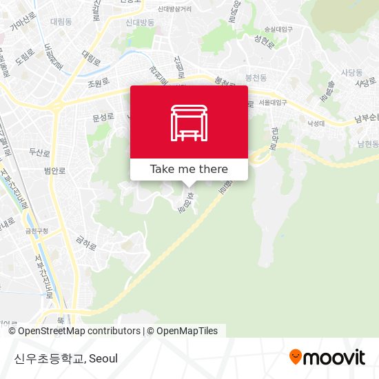 신우초등학교 map