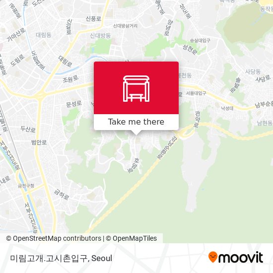 미림고개.고시촌입구 map