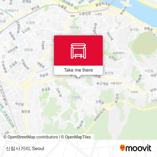 신림사거리 map