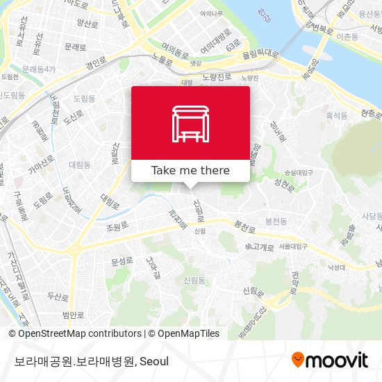 보라매공원.보라매병원 map