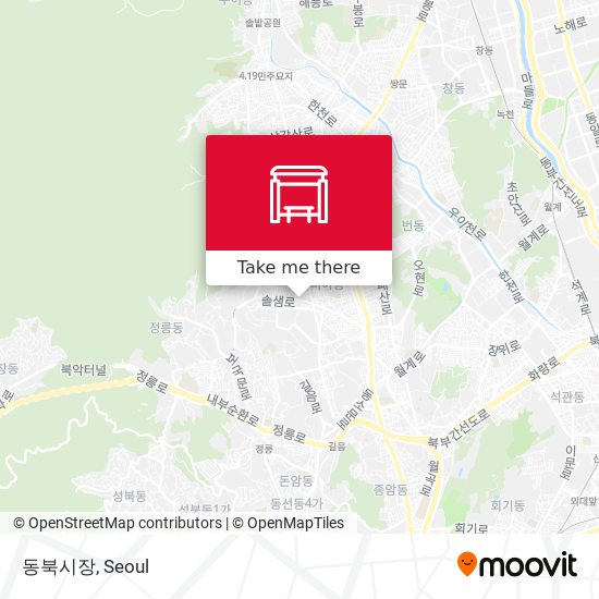 동북시장 map