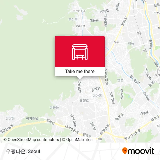 우광타운 map