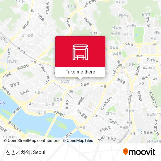 신촌기차역 map