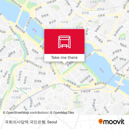 국회의사당역.국민은행 map